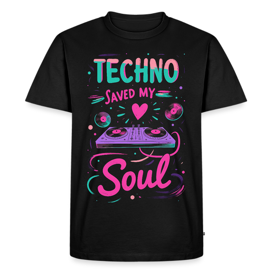 Techno saved my Soul - Men’s Premium T-Shirt - black
