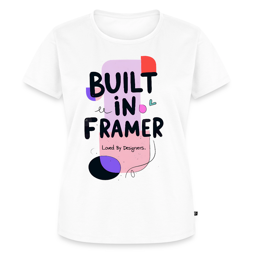 Build in Framer - Loved by Designers - Women’s Premium T-Shirt - white