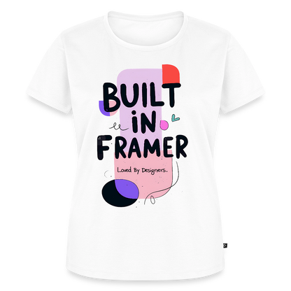 Build in Framer - Loved by Designers - Women’s Premium T-Shirt - white
