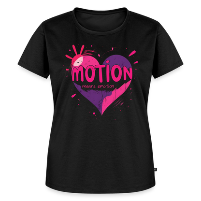 motion means emotion - Women’s Premium T-Shirt - black