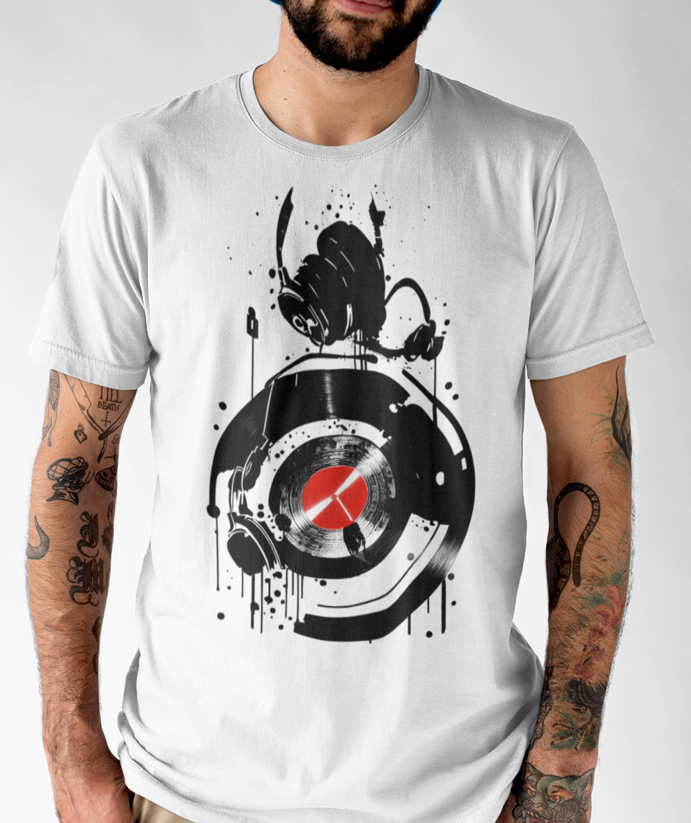 Abstract Vinyl - Urban Art - T-Shirt für Männer