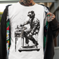 DJ on Decks - Urban Art - T-Shirt for Men