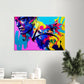 Abstract watching man - Urban Art on Canvas