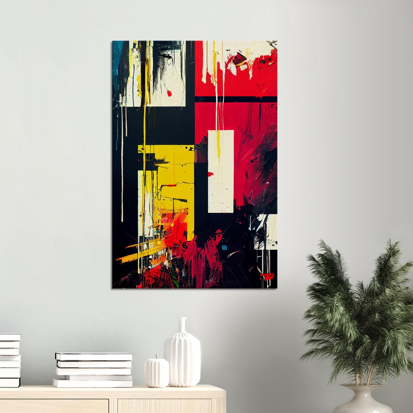 Abstract Geometry Art on Canvas