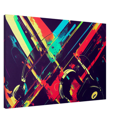 DJ Abstract - Urbane Kunst auf Leinwand
