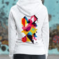 Abstract Backprint - Premium Hoodie for Women