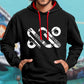 Geometry - Contrast Colour Hoodie for Men