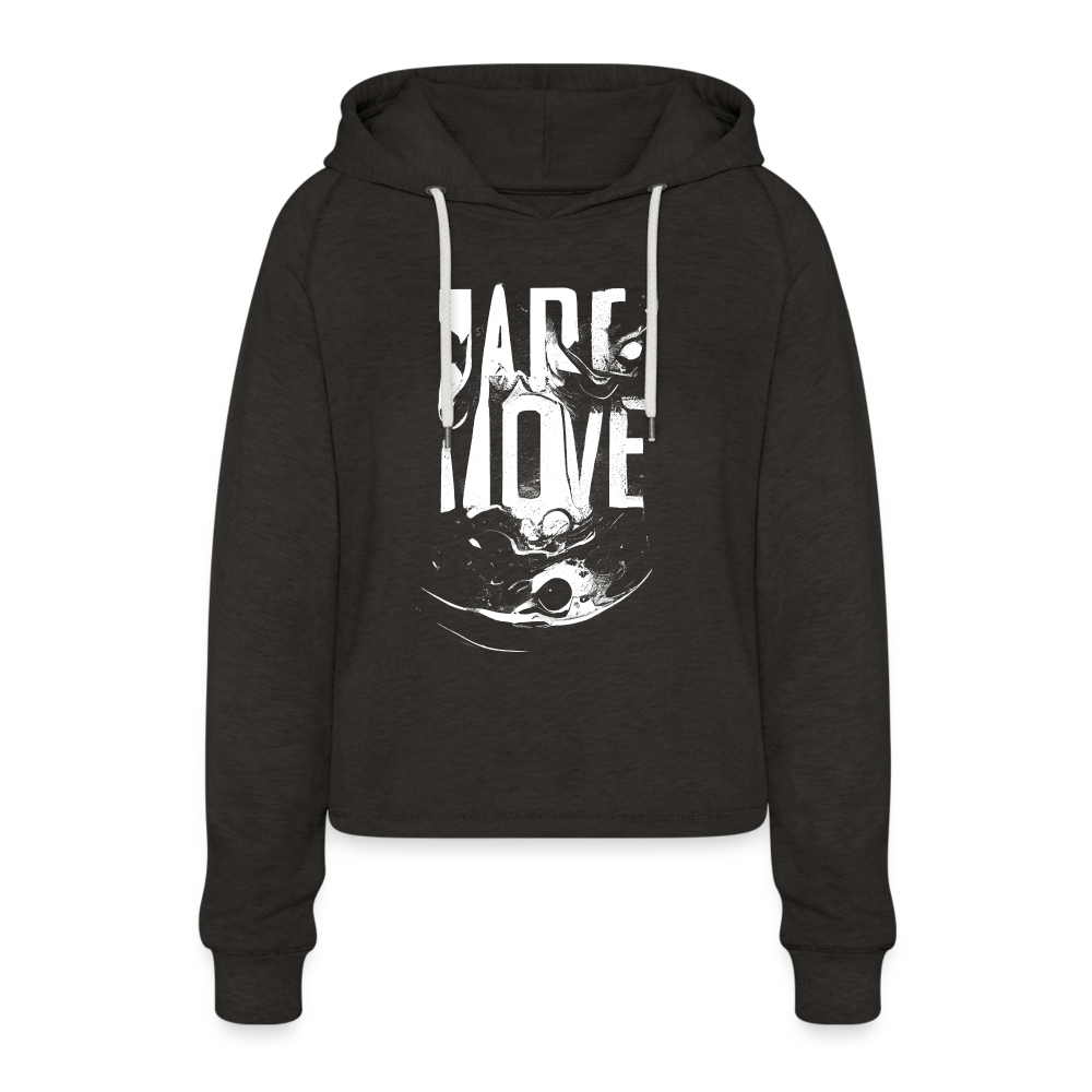 Women’s Cropped Hoodie - charcoal grey