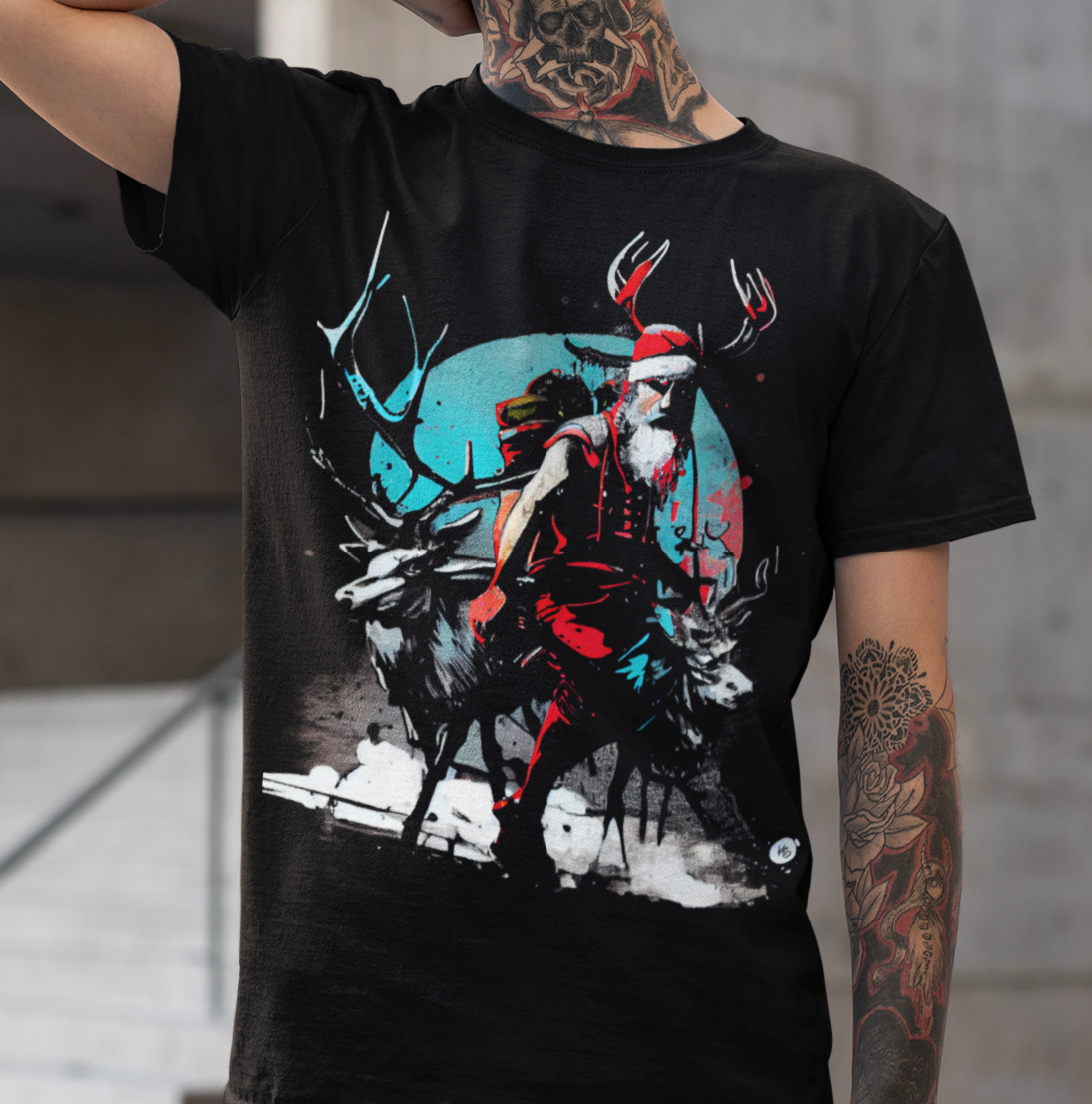 Weihnachtsmann - Urban Art - T-Shirt für Männer